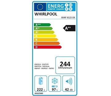 Whirlpool BSNF 8122 OX spotřeba energie